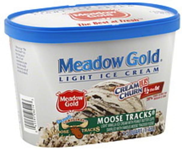 Meadow Gold Light, Denali Original Moose Tracks Ice Cream 1.5 QT