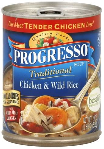 Progresso Chicken & Wild Rice Soup - 19 oz, Nutrition Information | Innit