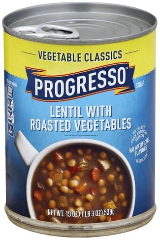 Progresso Lentil with Roasted Vegetables Soup - 19 oz, Nutrition ...