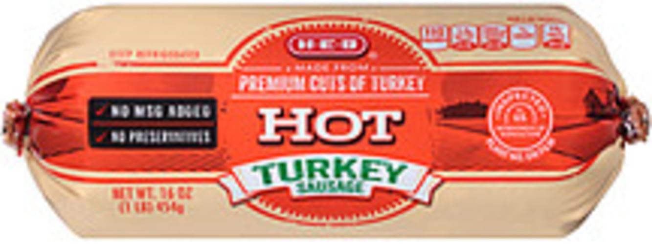 Heb Hot Turkey Sausage 16 oz, Nutrition Information Innit