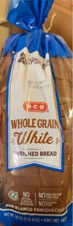 H E B Whole Grain White Bread Oz Nutrition Information Innit