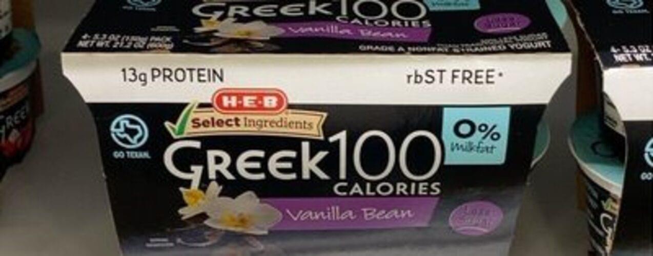 HEB Vanilla Bean Greek Yogurt 150 g, Nutrition Information Innit