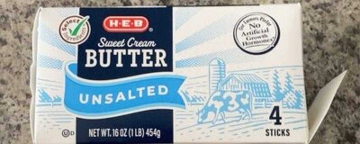 HEB Unsalted Sweet Cream Butter 14 g, Nutrition Information Innit