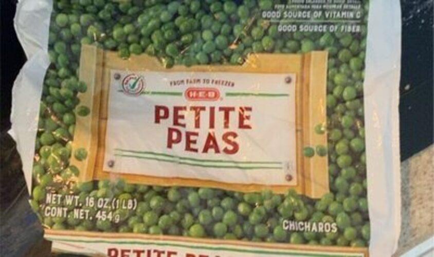HEB Petite Green Peas 89 g, Nutrition Information Innit