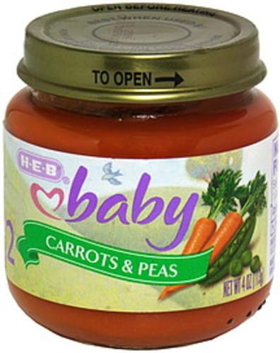 H-E-B Carrots & Peas - 4 oz