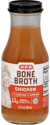 Heb Chicken Bone Broth - 9.5 oz