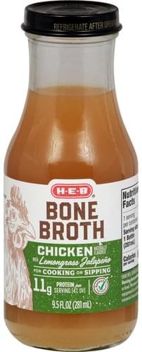 Heb Chicken with Lemongrass Jalapeno Bone Broth - 9.5 oz