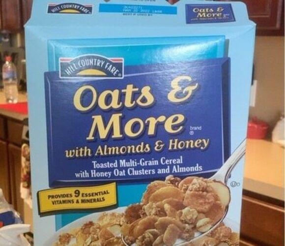 Hill Country Fare Oats & More Cereal with Honey & Almonds 32 g