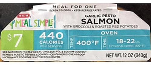 H-E-B Garlic Pesto Salmon - 340 g