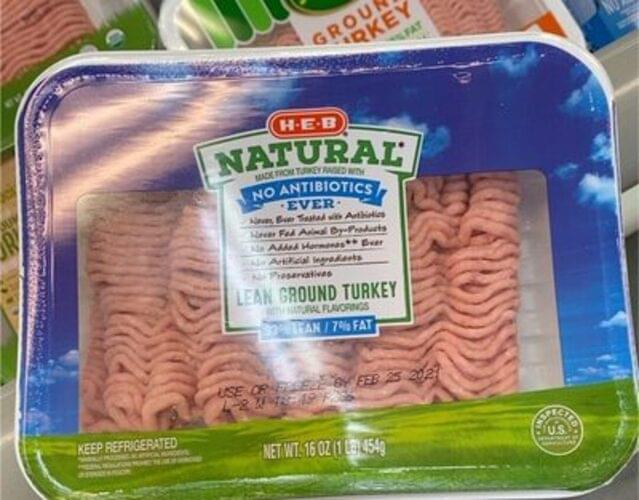 HEB Lean Ground Turkey 112 g, Nutrition Information Innit
