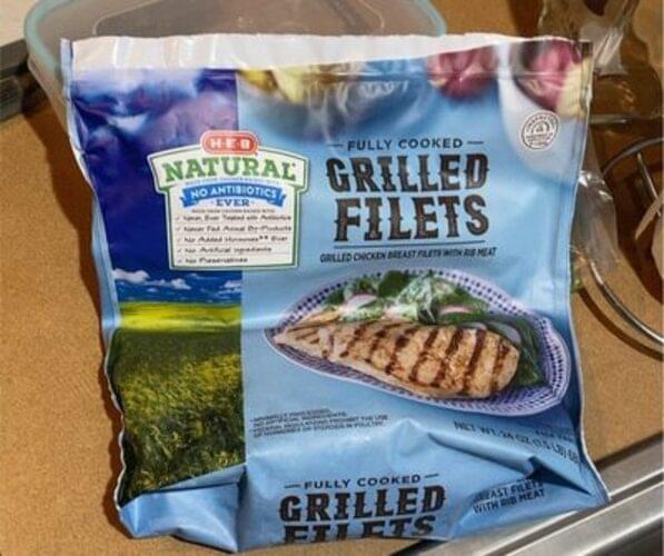 HEB Natural Grilled Chicken Breasts with Rib Meat 135 g, Nutrition