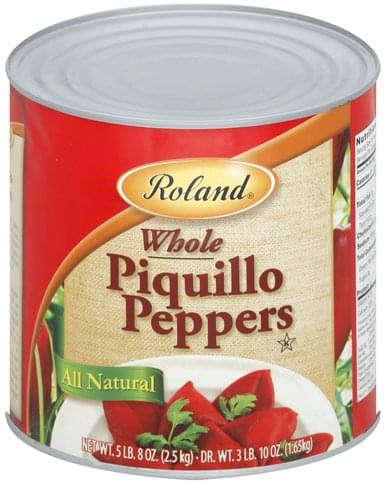 Roland Whole Piquillo Peppers - 88 oz