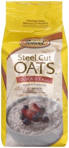 Roland Steel Cut, Quick & Easy Oats - 72 oz