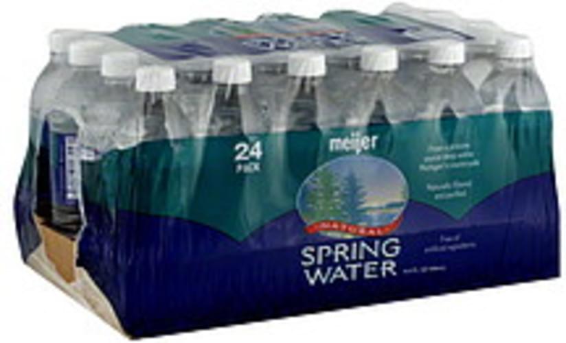 Meijer Natural Spring Water 24 ea, Nutrition Information Innit