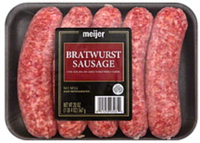 Meijer Bratwurst Sausage 20 oz, Nutrition Information Innit
