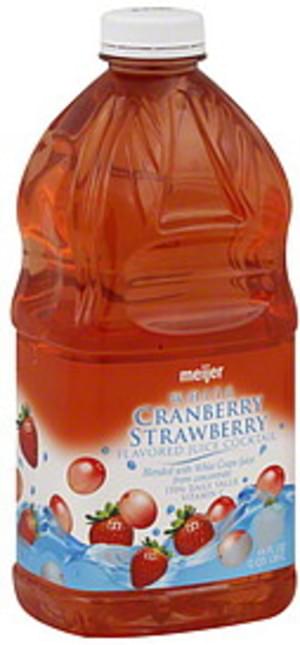 Meijer White Cranberry Strawberry Flavored Juice Cocktail - 64 oz