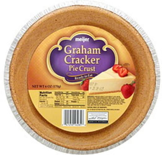 Meijer Graham Cracker Pie Crust 6 oz, Nutrition Information Innit