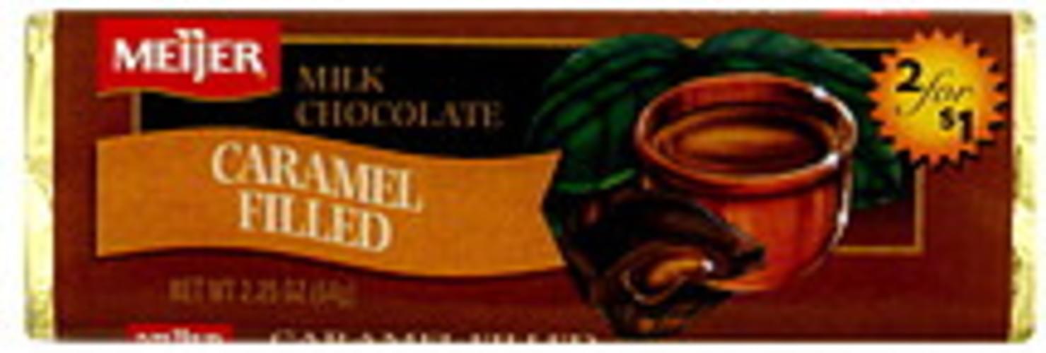 Meijer Caramel Filled Milk Chocolate 2.25 oz, Nutrition Information