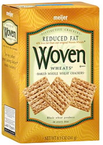 Meijer Reduced Fat, Woven Wheats Crackers - 8.5 oz