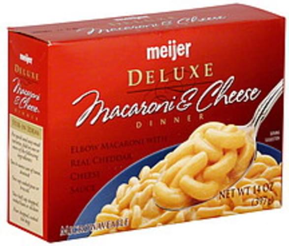 Meijer Deluxe Macaroni & Cheese Dinner 14 oz, Nutrition Information