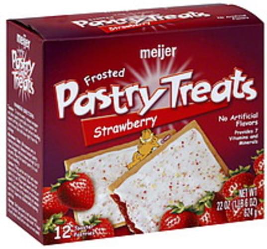 Meijer Frosted Strawberry Pastry Treats 12 ea, Nutrition Information