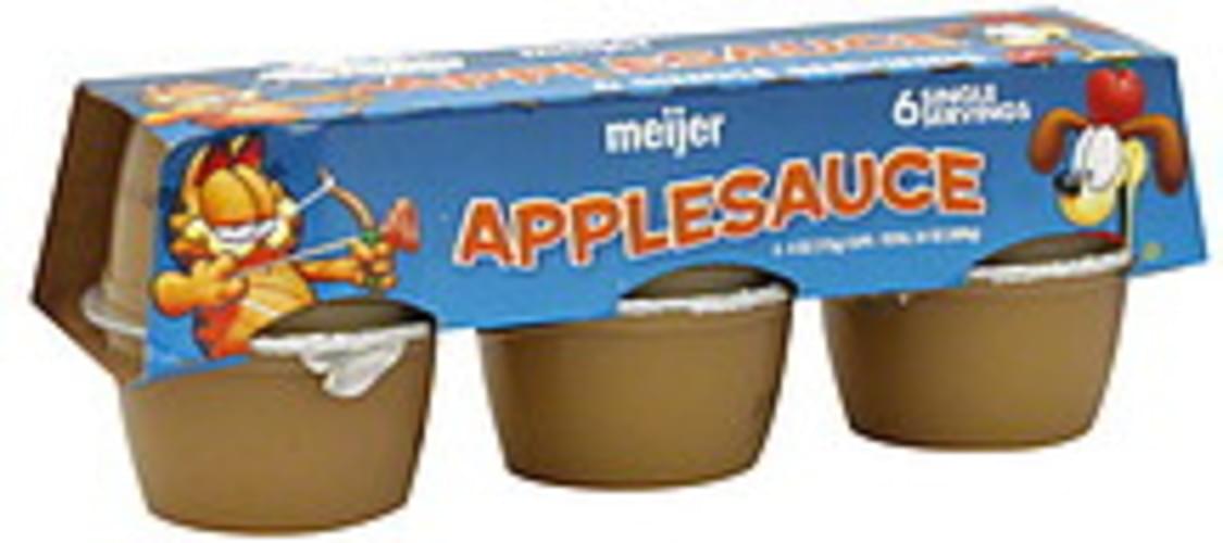 Meijer Applesauce 6 ea, Nutrition Information Innit