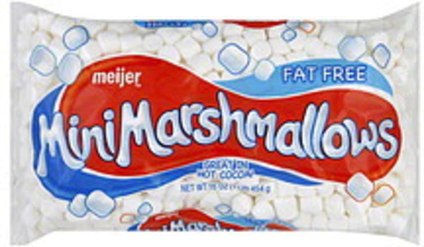 Meijer Mini, Fat Free Marshmallows 10.5 oz, Nutrition Information Innit