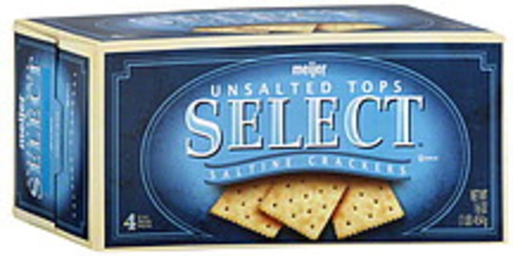 Meijer Saltine, Unsalted Tops Crackers 16 oz, Nutrition Information