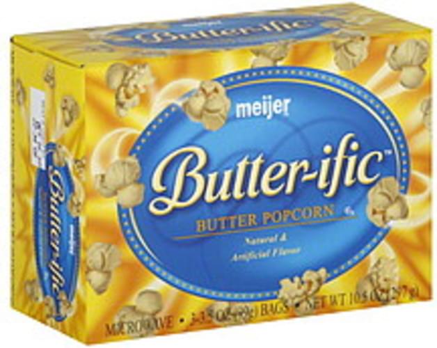 Meijer Butter Microwave Popcorn 3 ea, Nutrition Information Innit