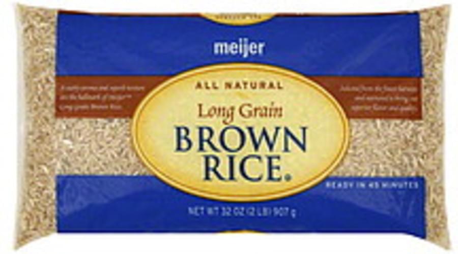 Meijer Long Grain Brown Rice 32 oz, Nutrition Information Innit