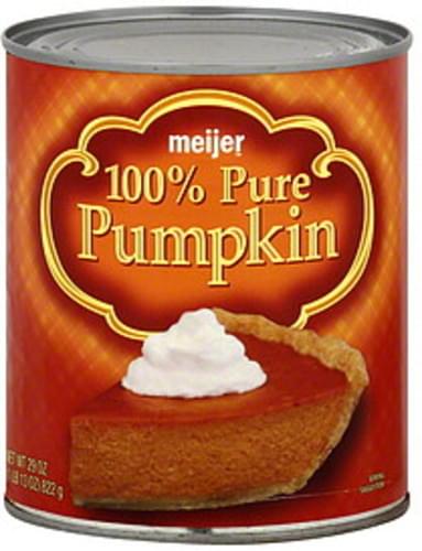 Meijer 100% Pure Pumpkin - 29 oz