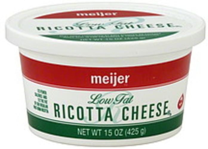 Meijer Low Fat Ricotta Cheese 15 oz, Nutrition Information Innit
