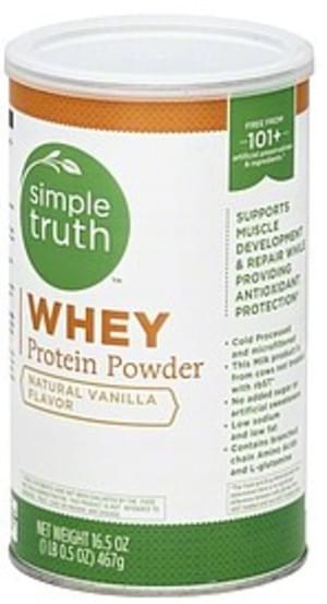 simple truth vanilla whey protein powder