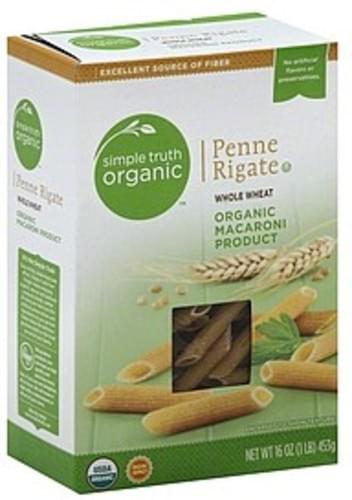 Simple Truth Organic Whole Wheat Penne Rigate - 16 oz