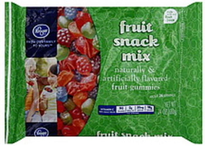 Kroger Fruit Gummies Fruit Snack Mix 24 oz, Nutrition Information Innit