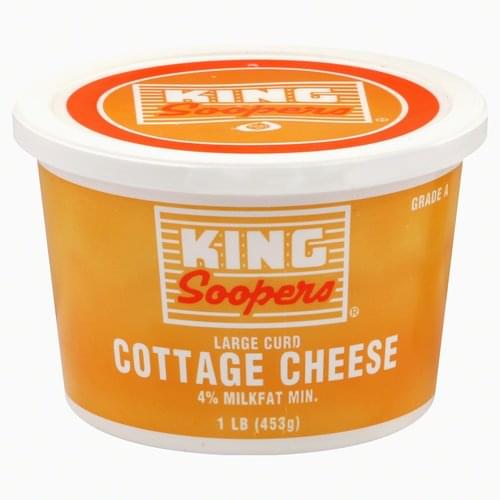 King Soopers Large Curd Cottage Cheese 1 lb, Nutrition Information