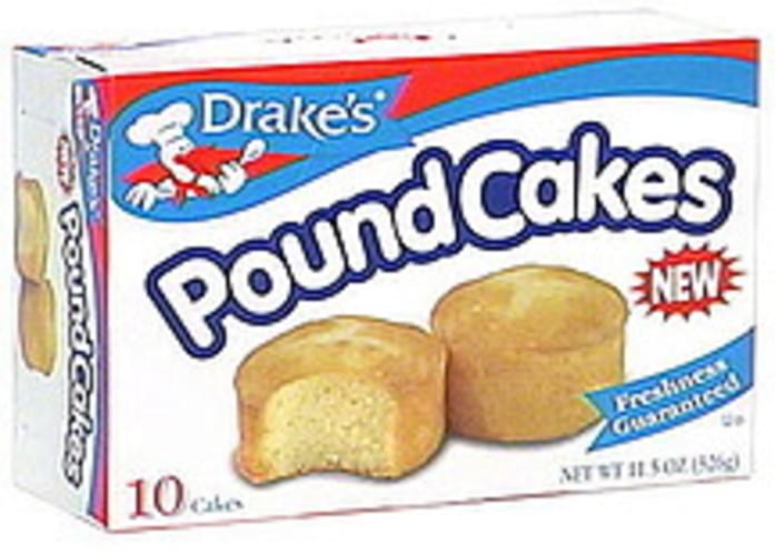 Drake's Pound Cakes - 10 ea, Nutrition Information | Innit