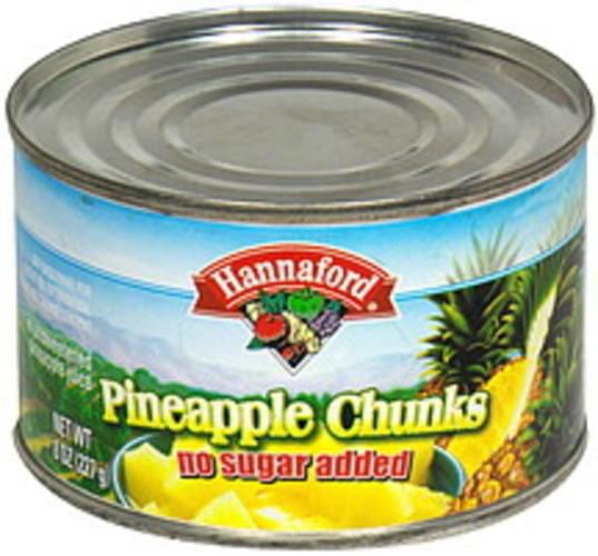 Hannaford Chunks Pineapple - 8 oz