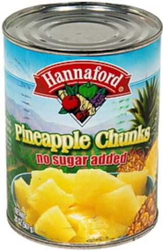 Hannaford Chunks Pineapple - 20 oz