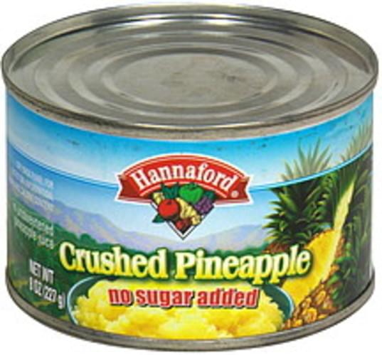 Hannaford Crushed Pineapple - 8 oz