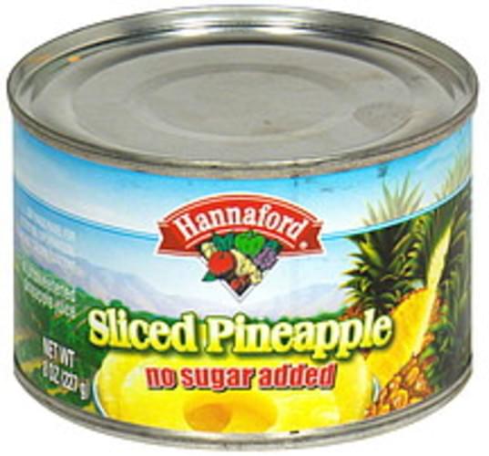 Hannaford Sliced Pineapple - 8 oz