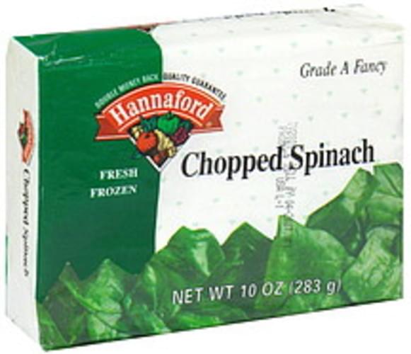 Hannaford Fresh Frozen Chopped Spinach - 10 oz