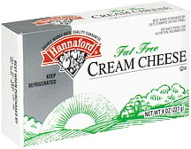 Hannaford Fat Free Cream Cheese 8 oz, Nutrition Information Innit