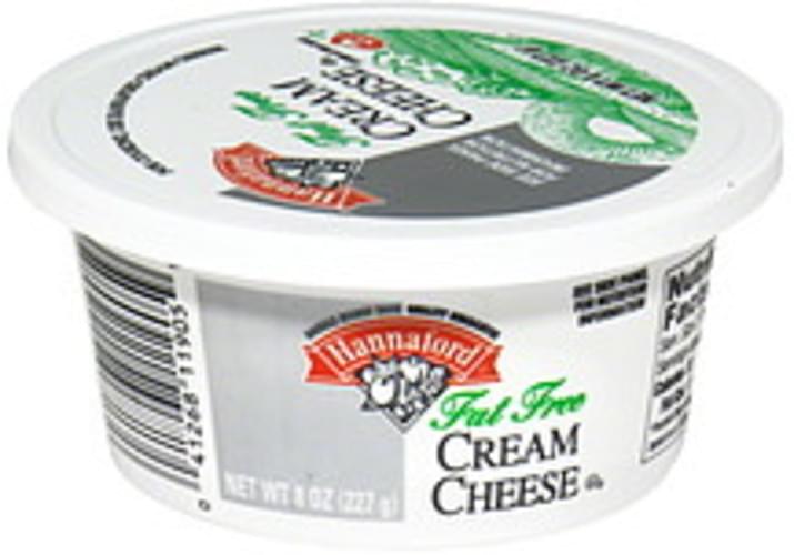 Hannaford Fat Free Cream Cheese 8 oz, Nutrition Information Innit