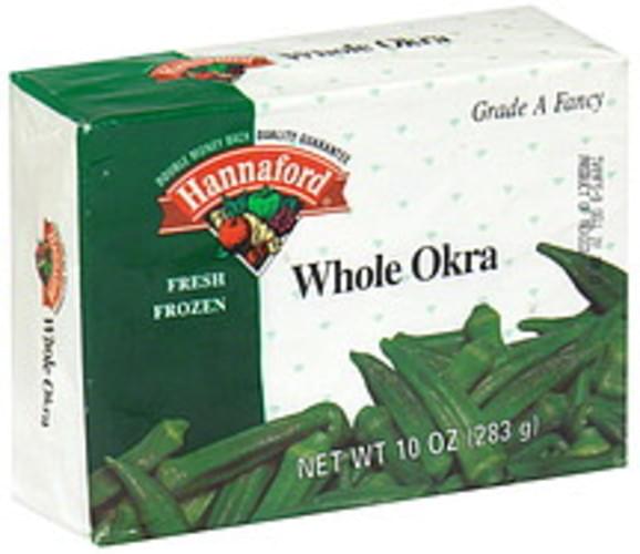 Hannaford Fresh Frozen Whole Okra 10 oz, Nutrition Information Innit