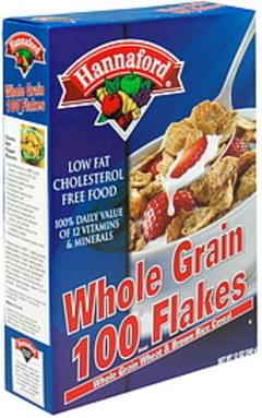 Hannaford Cereal Whole Grain 100 Flakes, Whole Grain Wheat & Brown Rice Cereal
