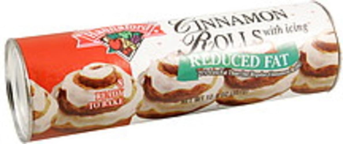 Hannaford with Icing, Reduced Fat Cinnamon Rolls 8 ea, Nutrition Information Innit
