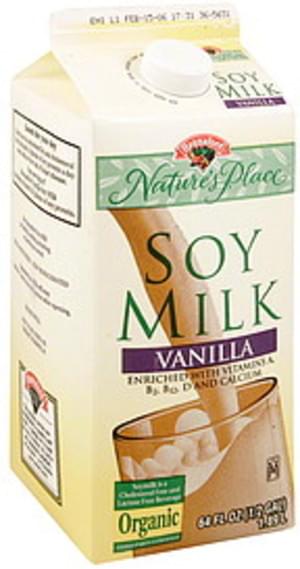 Hannaford Vanilla, 1% Milkfat Soy Milk - 64 oz