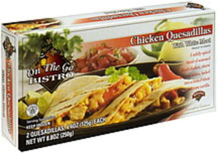 Hannaford Chicken with White Meat Quesadillas 8.8 oz, Nutrition