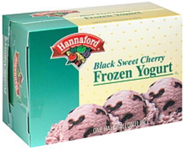 Hannaford Black Sweet Cherry Frozen Yogurt 64 oz, Nutrition